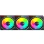 Mars Gaming Kit 3 ventiladores auxiliar MF-3D PRO Negro 120mm ARGB Control Remoto 1600 RPM